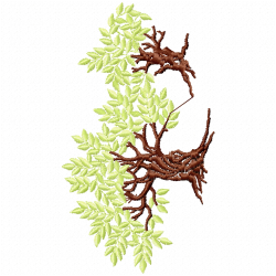 Trees Embroidery Design 7